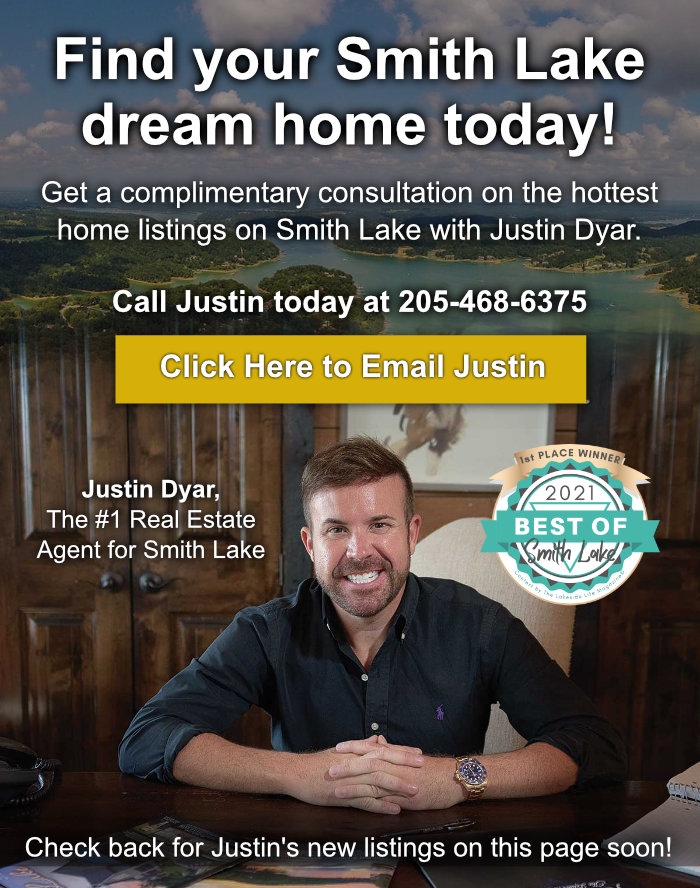 Get a complimentary consultation on the hottest home listings on Smith Lake in Alabama with Justin Dyar. Call Justin today at 205-468-6375